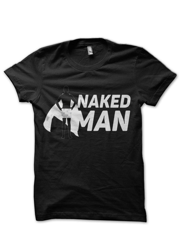 Barney Stinson Naked Man Black T-Shirt