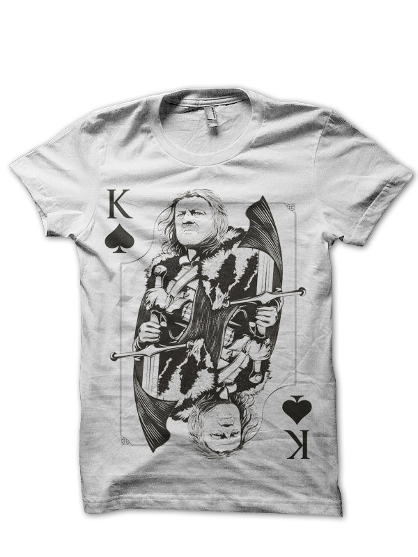 Ned Stark White T-Shirt