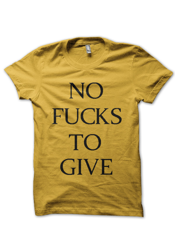 No Fucks Black Full Sleeve T-Shirt