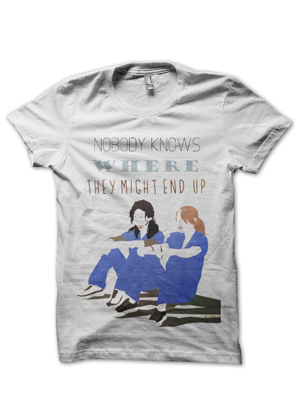 Nobody Knows Where They Grey’s Anatomy White T-Shirt
