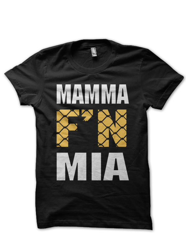 Mamma F’n Mia! Black Half Sleeve T-Shirt