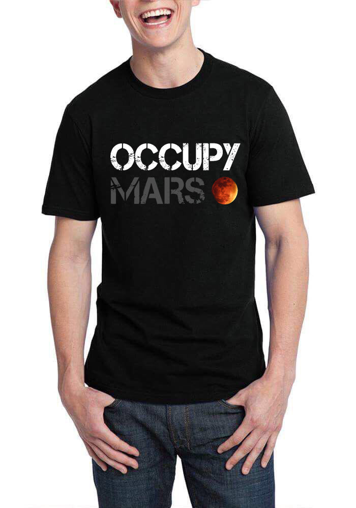 Occupy Mars White T-Shirt
