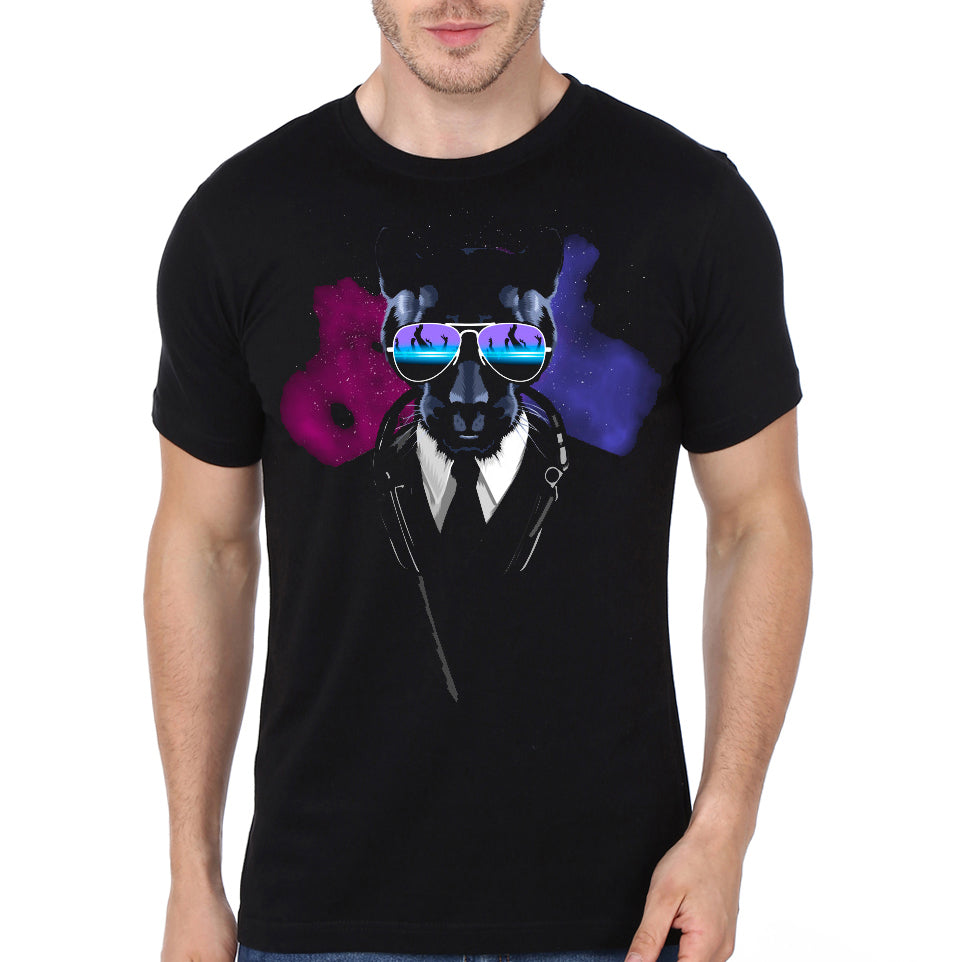 Disco Jockey Panther Black T-Shirt