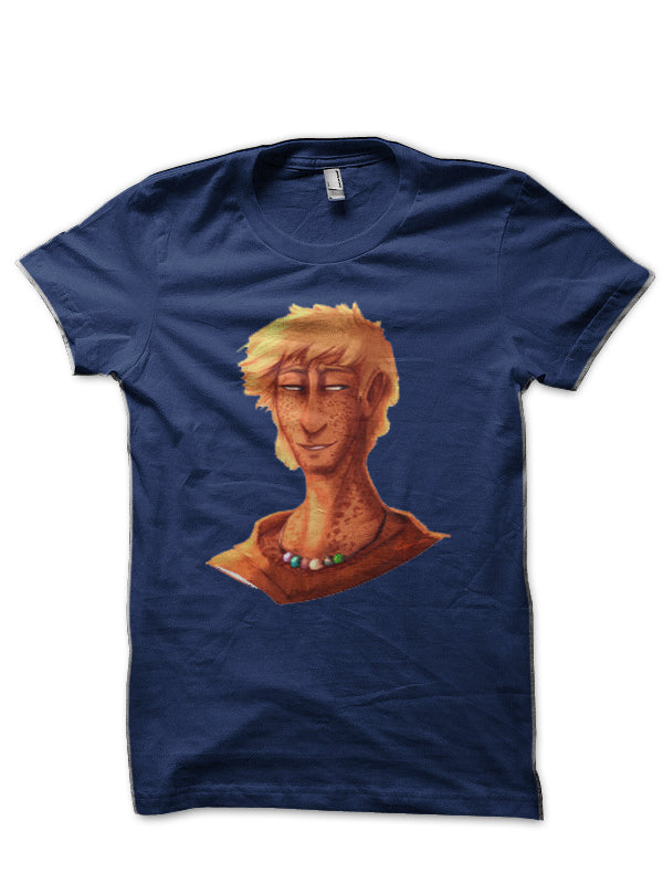Will Solace Navy Blue T-Shirt