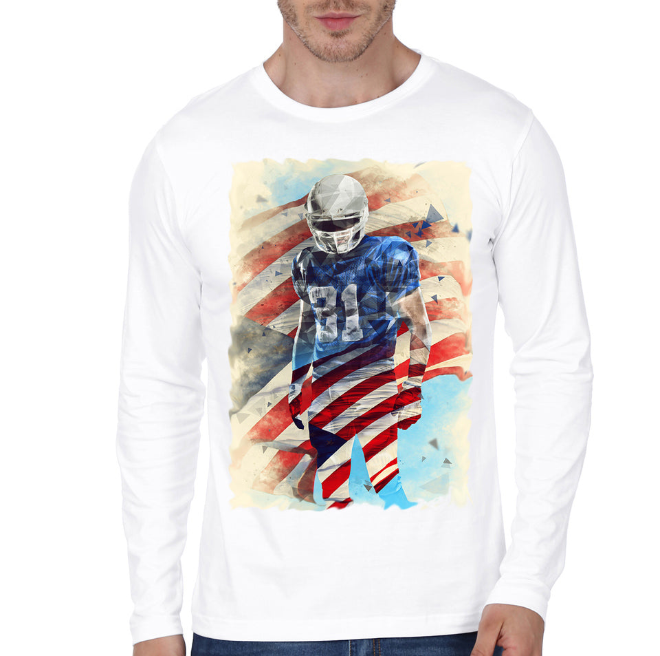 Poly White Full Sleeve Tee