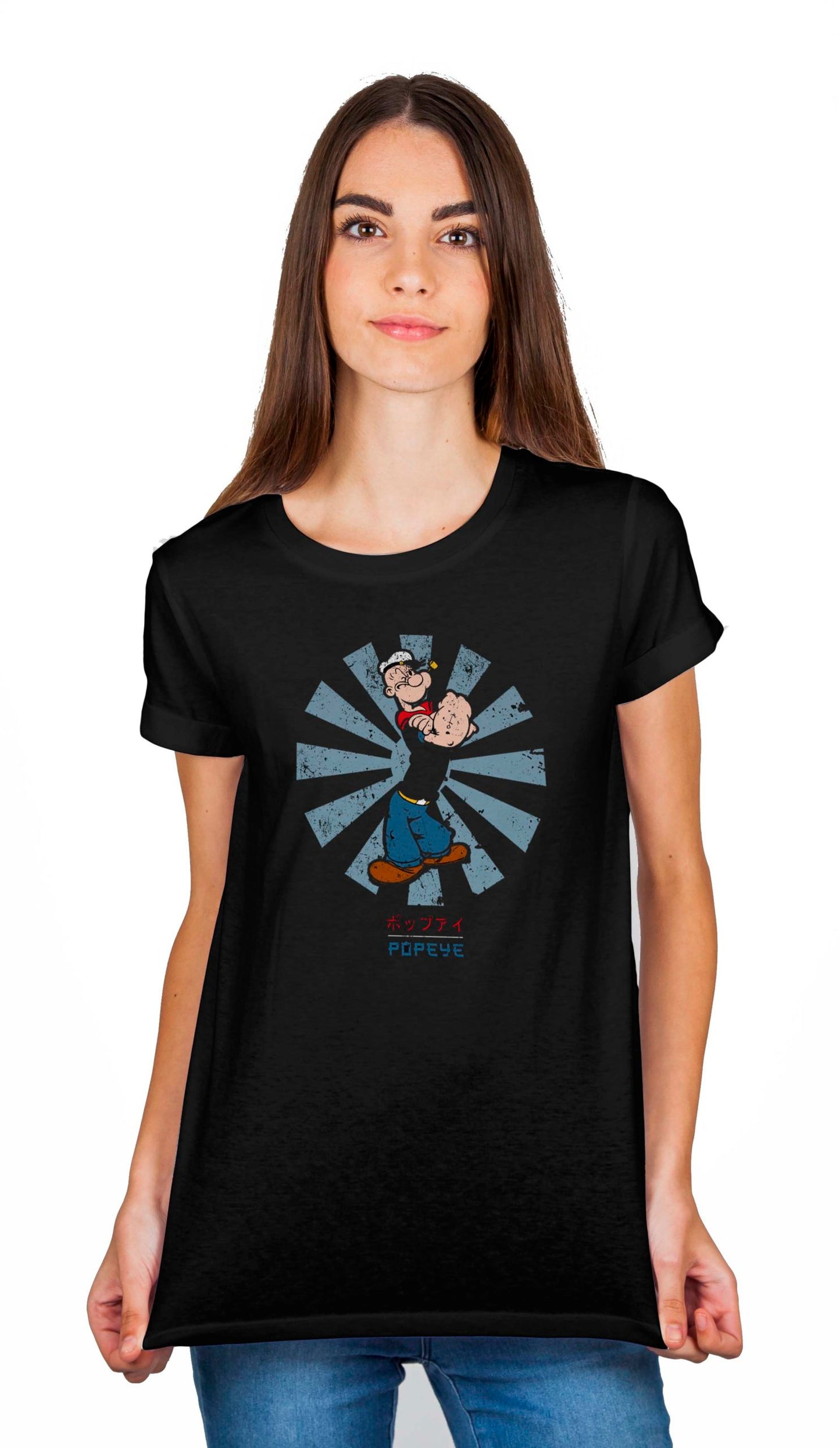 Popeye Women’s Black T-Shirt