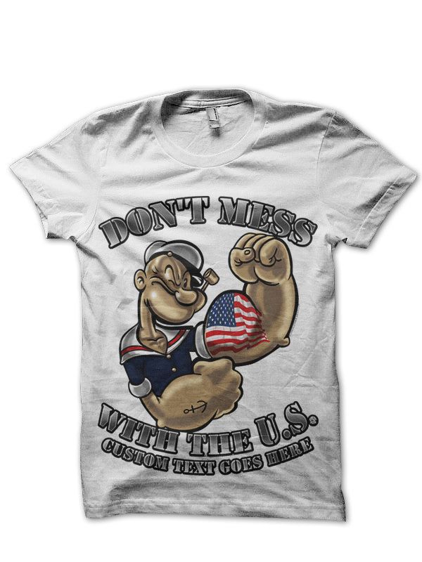 Popeye Black Tee (White Available)
