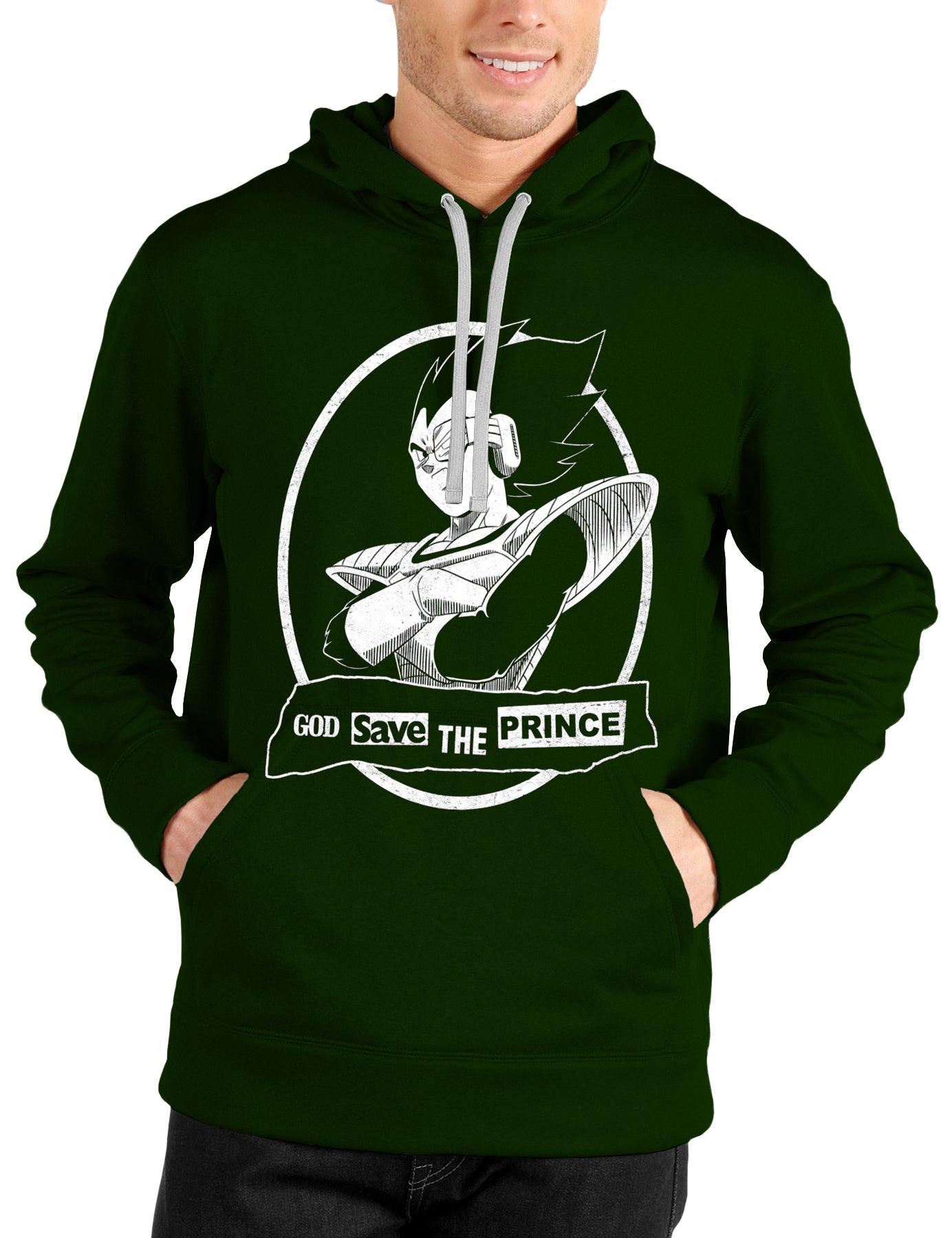Prince Vegeta Dark Green Hoodie