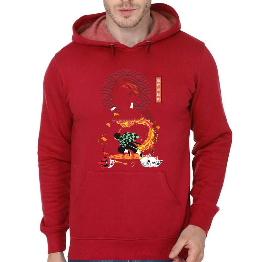 Tanjiro Kamado Red Hoodie