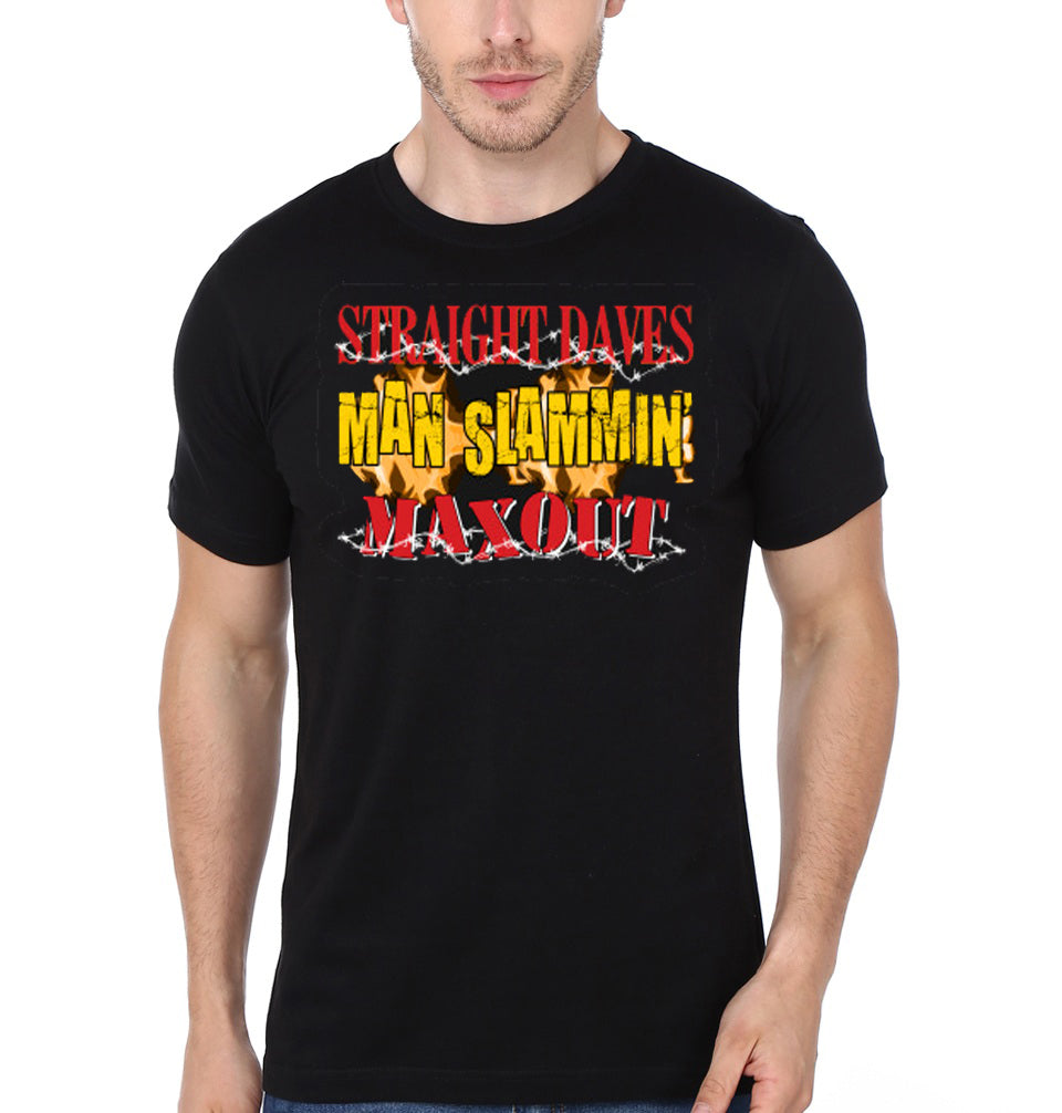 Straight Daves Man Slammin’ Max Out Black T-Shirt