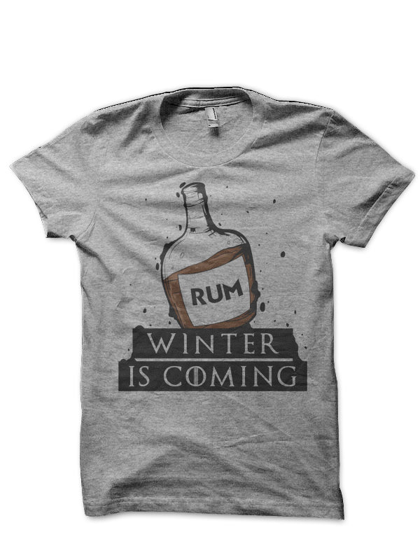 Winter Is Coming Rum Half Sleeve T-Shirt