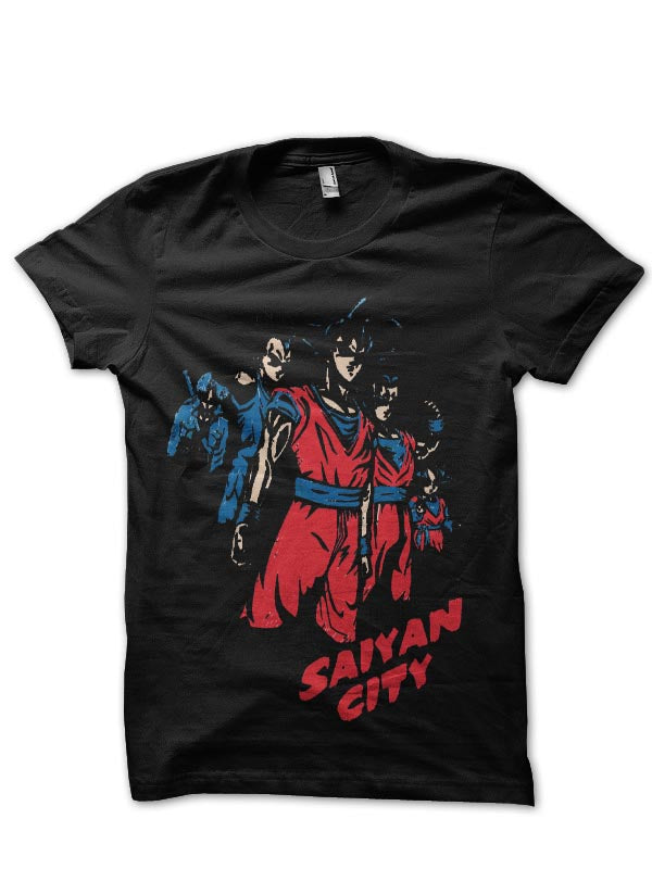 Saiyan City Black T-Shirt