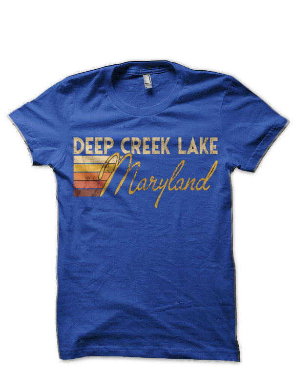 Deep Creek Lake Maryland Royal Blue T-Shirt
