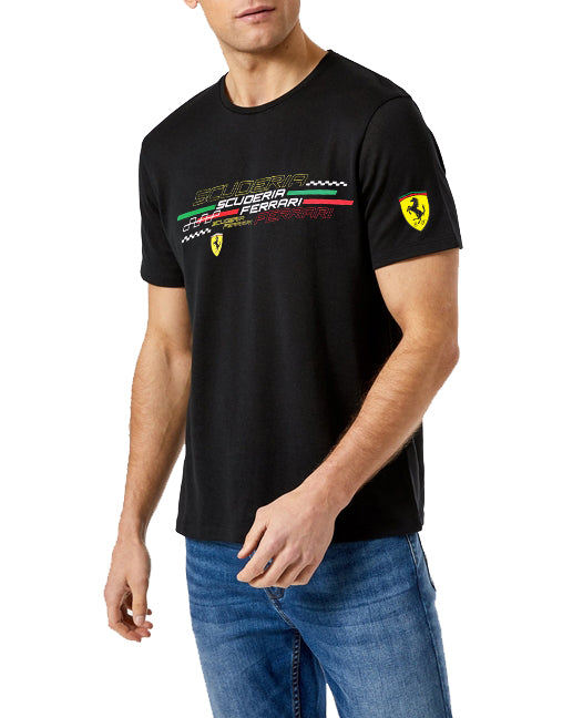 Scuderia Ferrari Crewneck Black T-Shirt