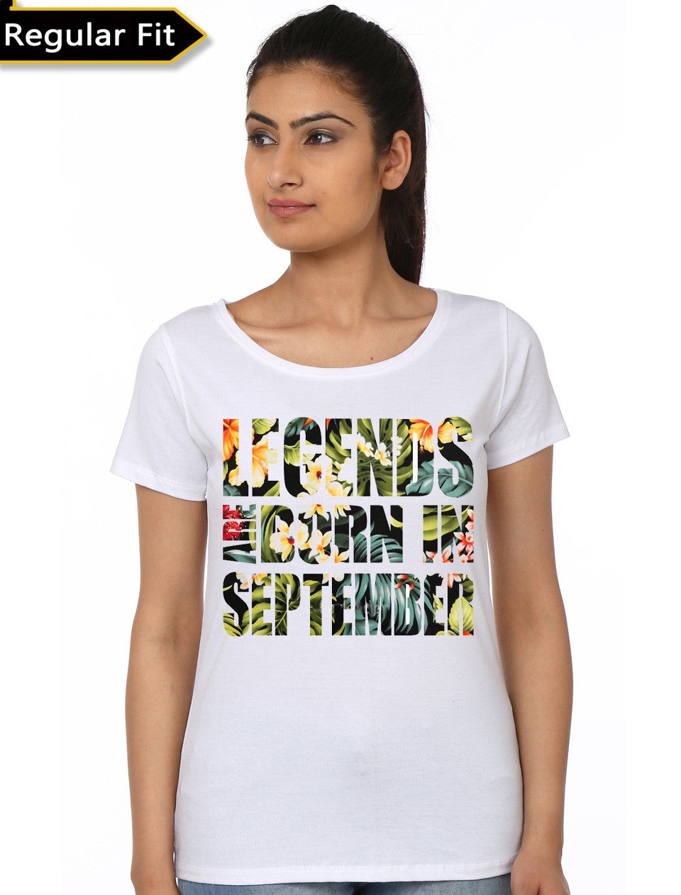 Legends Are Born In September Girl’s White T-Shirt
