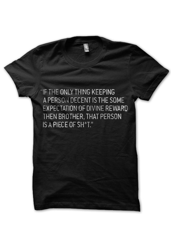 Quote Black Tee