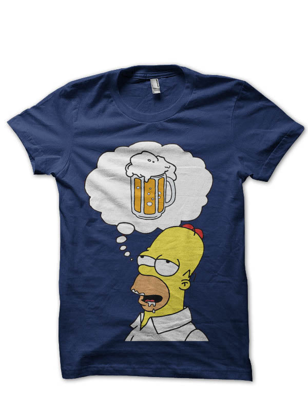 Homer Simpson Half Sleeve T-Shirt