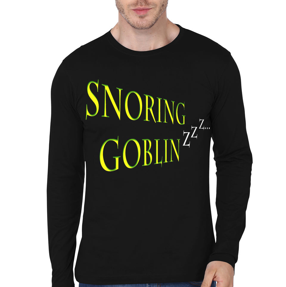 Snoring Goblin Black Full Sleeve T-Shirt