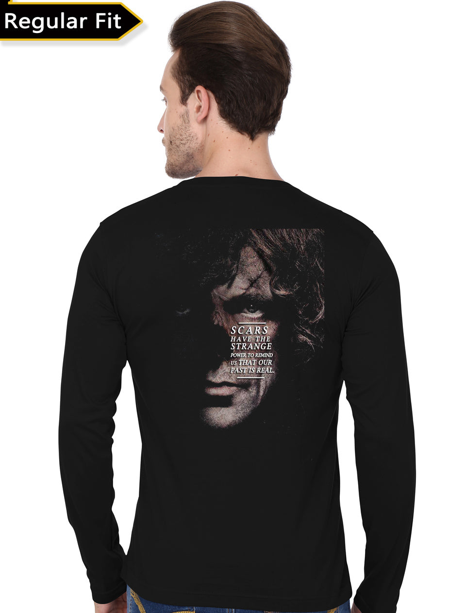 its my spot black full sleeve tee