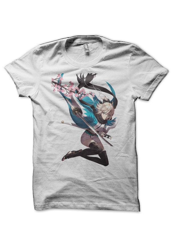 Fate Stay Night White T-Shirt