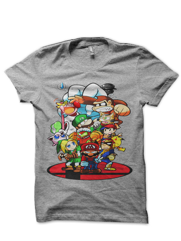 Super Smash Brothers Half Sleeve T-Shirt