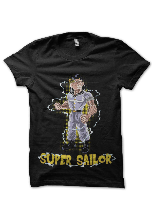 Super Sailor Black Tee