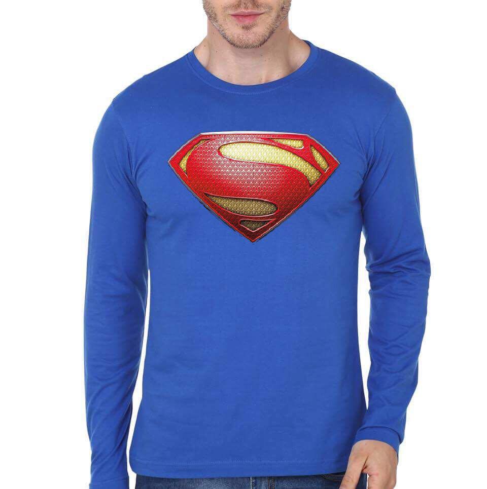 Superman Royal Blue Full Sleeve T-Shirt