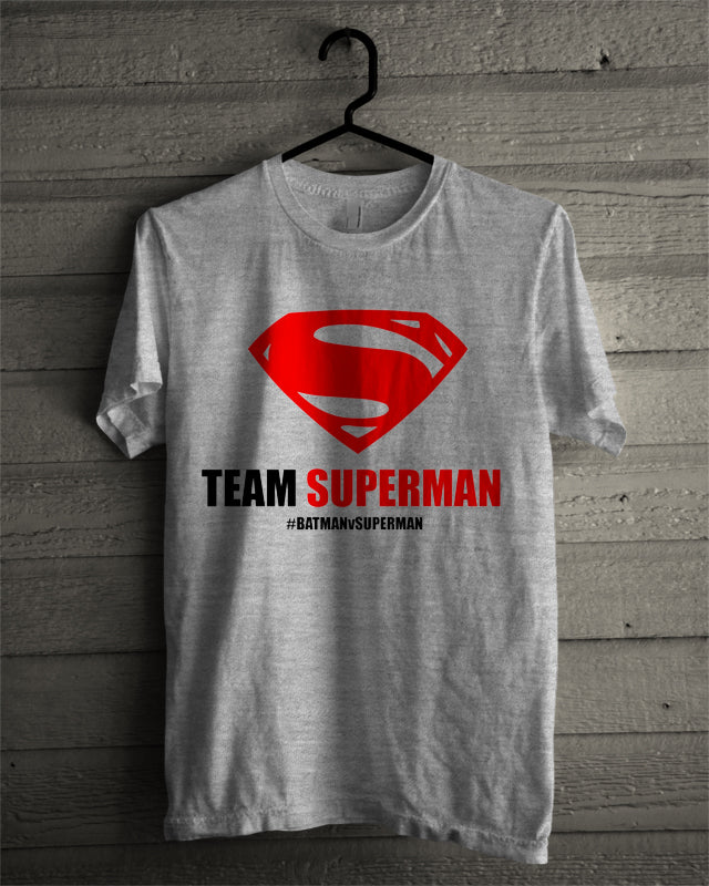 Team Superman White Tee (Grey Available)