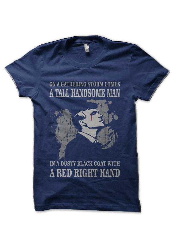 The Red Right Hand Black T-Shirt