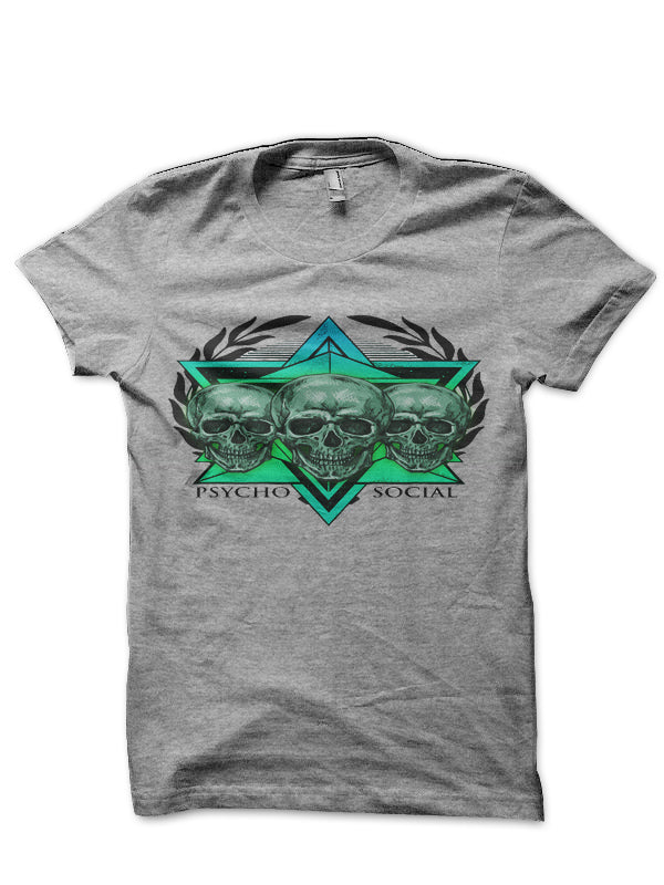 Psycho Social Grey T-Shirt