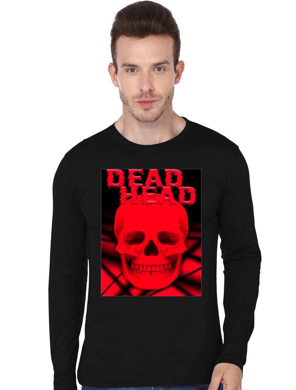 Dead Head Black Full Sleeve T-Shirt