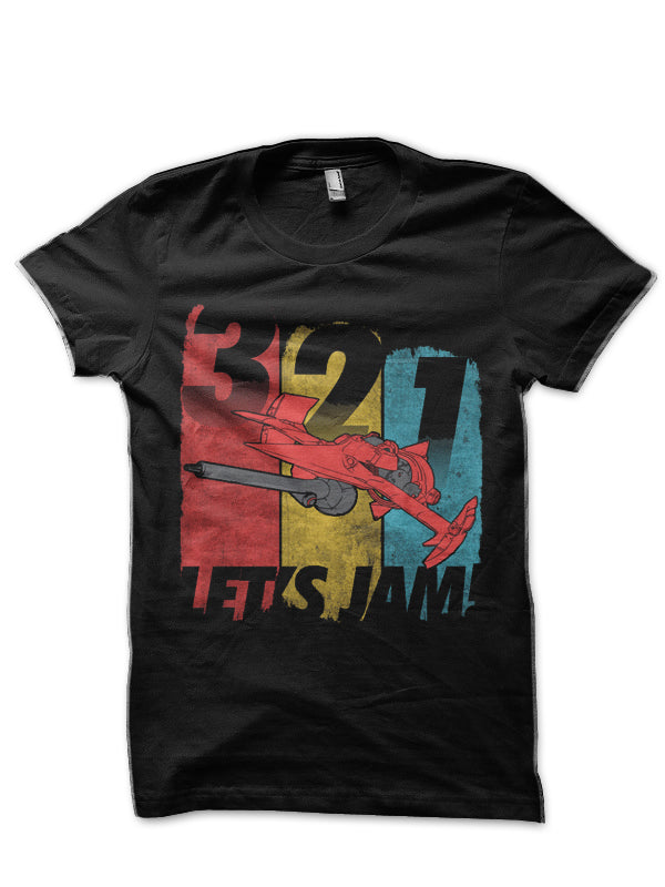 Let’s Jam Black Half Sleeve T-Shirt