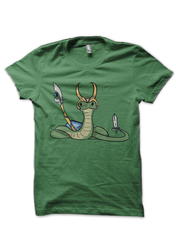 Loki Snake Tesseract Half Sleeve T-Shirt