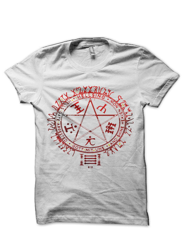 Hellsing Pentagram Half Sleeve T-Shirt
