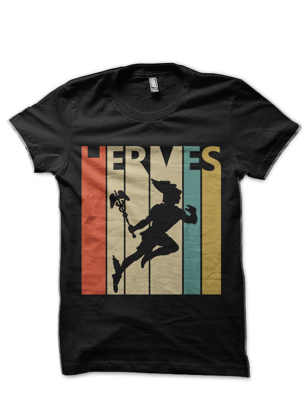 Vintage Retro Greek God Hermes Half Sleeve T-Shirt
