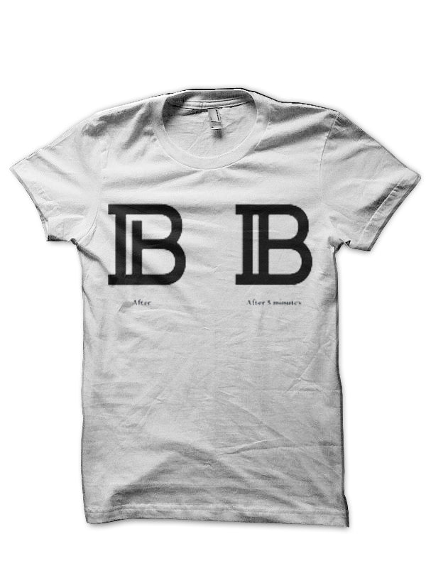Balmain White Half Sleeve Half Sleeve T-Shirt