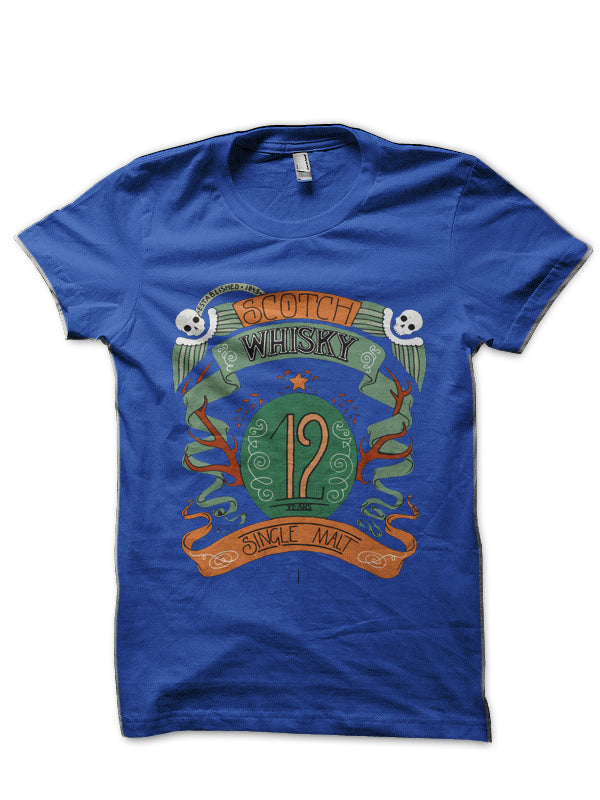 Scotch Whisky Half Sleeve T-Shirt