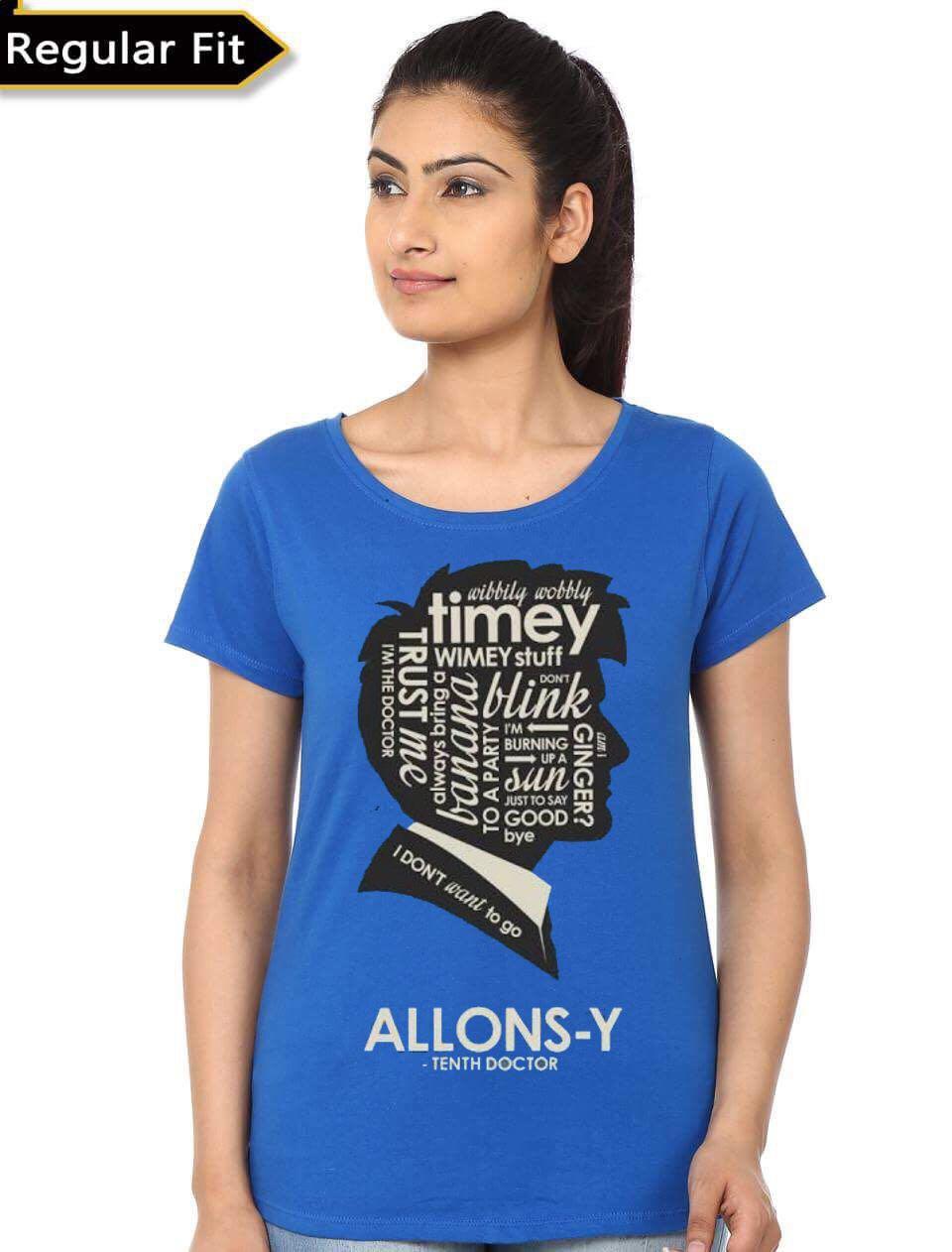 Tenth Doctor Royal Blue Girl’s T-Shirt