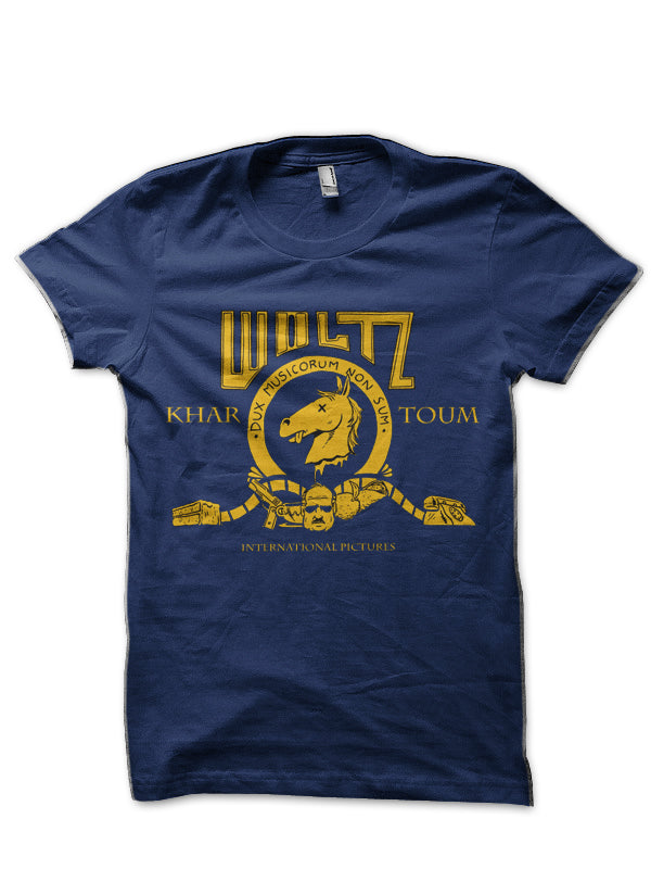 Woltz International Pictures Logo Navy Blue T-Shirt