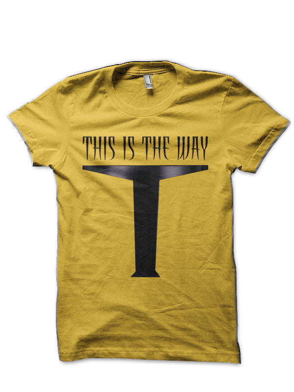 This is the Way Visor – Full Front Yellow T-Shirt