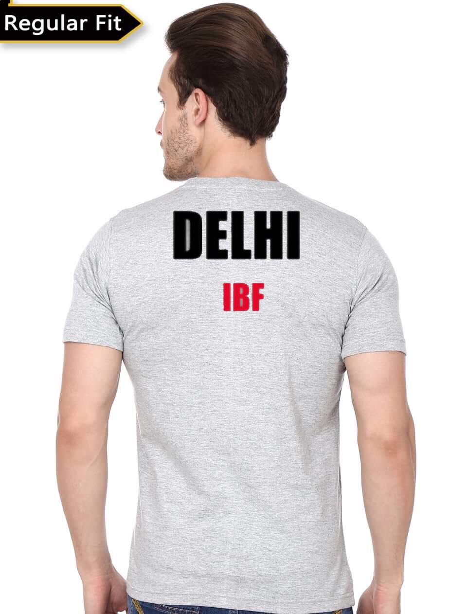 Lion Grey Printed T-Shirt