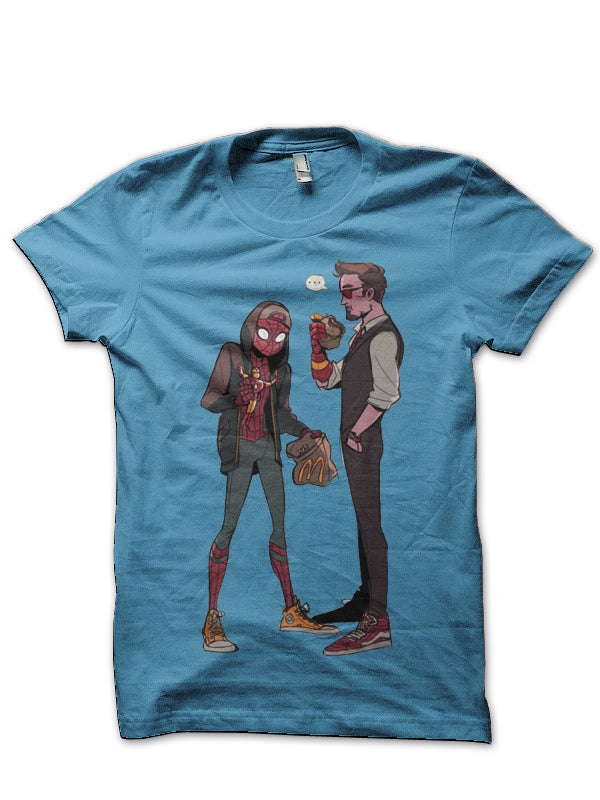 Tony And Peter Light Blue T-Shirt