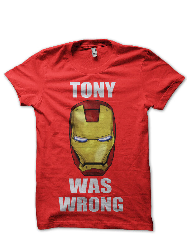Tony Was Wrong Red Tee