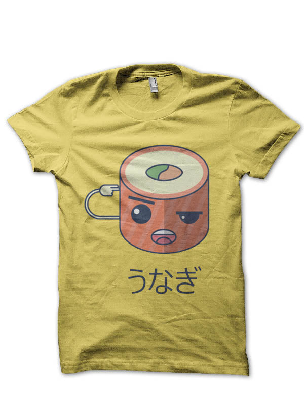 Unagi Half Sleeve Yellow T-Shirt
