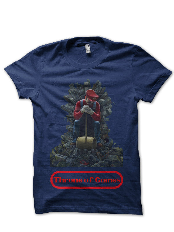 Throne Of Games Navy Blue Tee