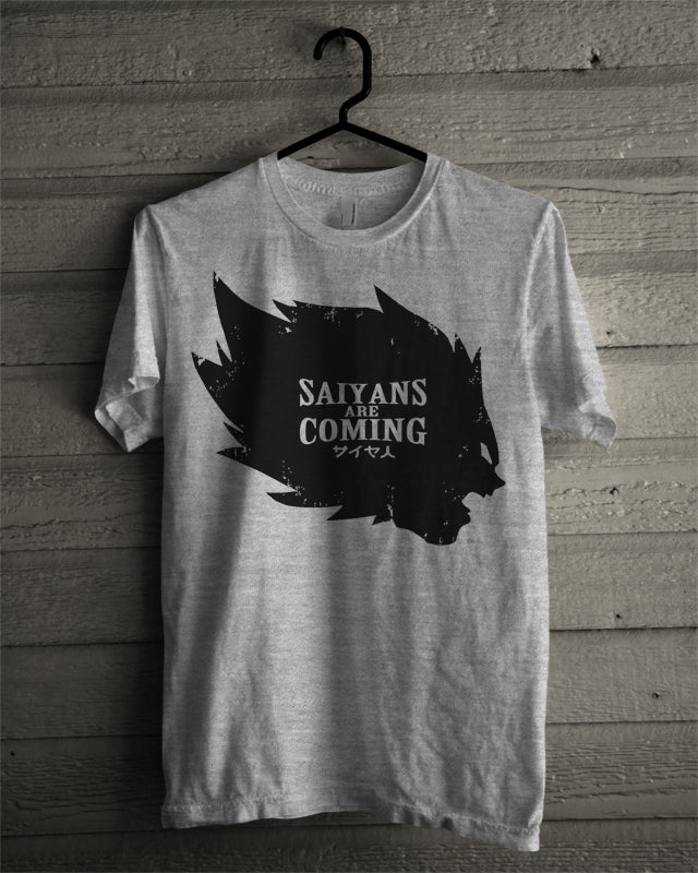 Vegeta Is Coming Grey T-Shirt