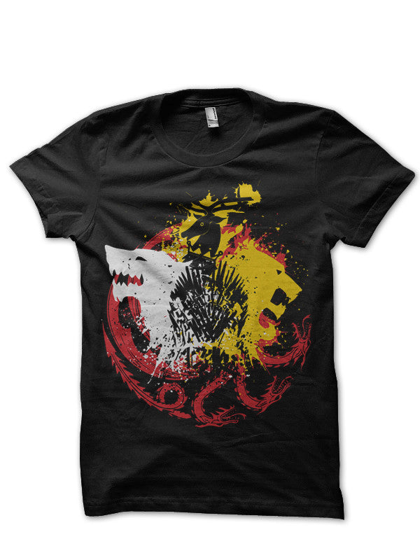 War Of Houses Black T-Shirt
