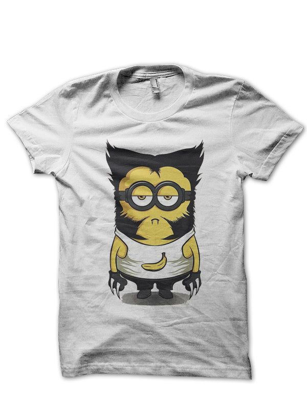 Wolverine Minion White T-Shirt