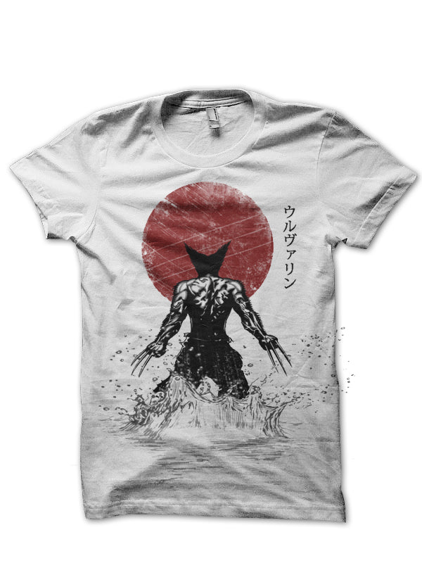 Wolverine Samurai White Tee (Black Colour Available)