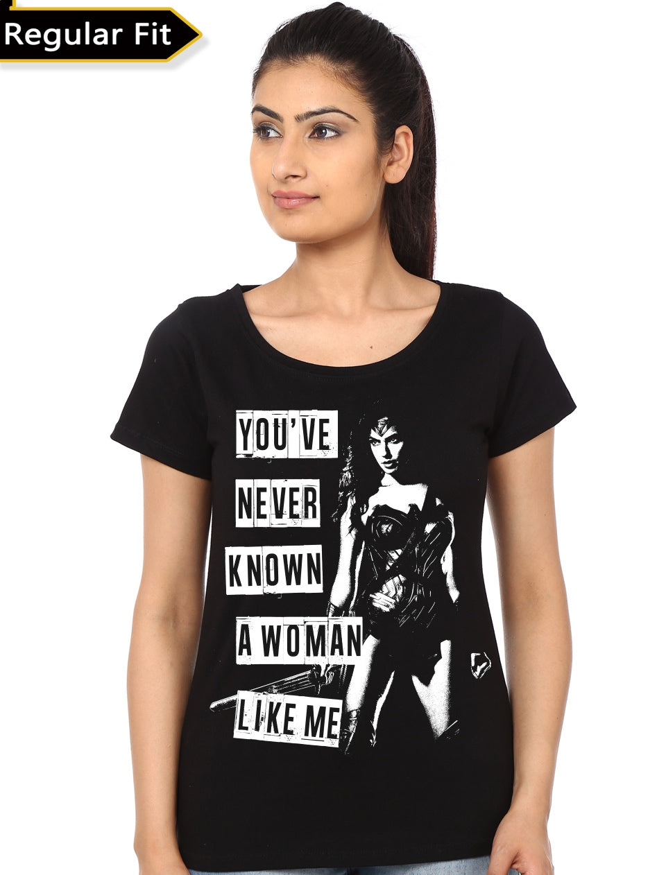 Wonder Woman Black Girl’s T-Shirt